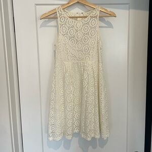 Nanette Lepore White Lace Cotton Dress